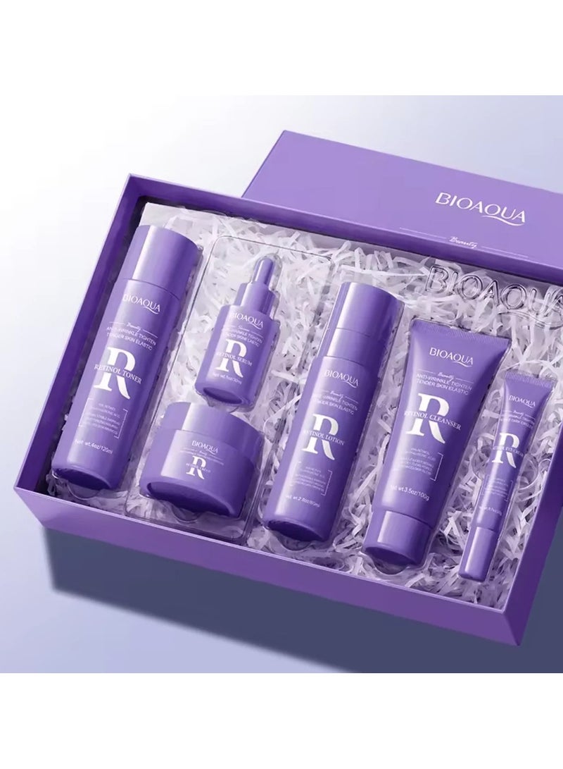 BIOAQUA منتج بيوأكوا للكولاجين المضاد للتجاعيد ومشد للبشرة مع هيالورونات الصوديوم ومرونة الفيتامينات مجموعة العناية بالبشرة - Image 2