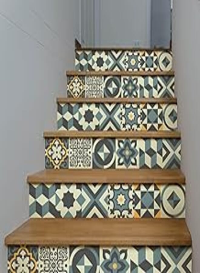 Decorative stairs sticker - Erinaka (4pieces roll 100x200cm piec) 