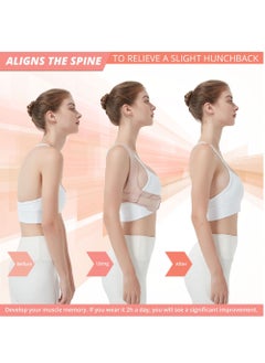Homeosoobone Men and Women Posture Corrector Adjustable Hunchback Support Belt for Neck Shoulder and Back Pain Relief (1 Piece Skin Color)  - Image 2