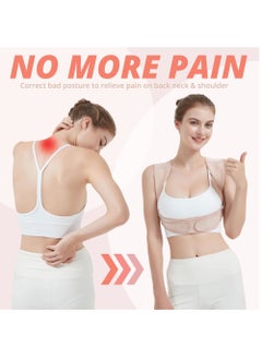 Homeosoobone Men and Women Posture Corrector Adjustable Hunchback Support Belt for Neck Shoulder and Back Pain Relief (1 Piece Skin Color)  - Image 5