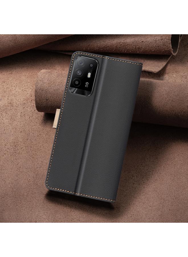 S-TOP Case For OPPO A94 5G / Reno5 Z / F19 Pro+ Color Matching RFID Anti-theft Leather Phone Case - Image 3