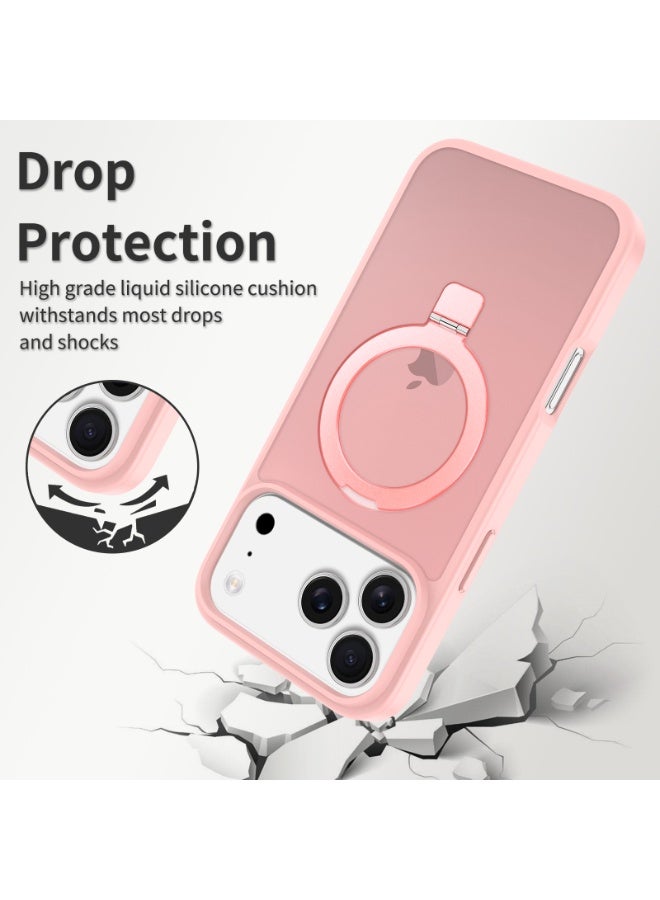 ZXING Military Grade MagSafe iPhone 17 Pro Max Case in Pink with Drop Protection and Adjustable Stand and Slim Profile - Image 3