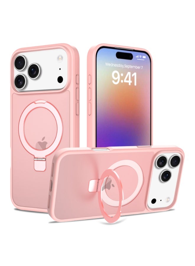 ZXING Military Grade MagSafe iPhone 17 Pro Max Case in Pink with Drop Protection and Adjustable Stand and Slim Profile - Image 2