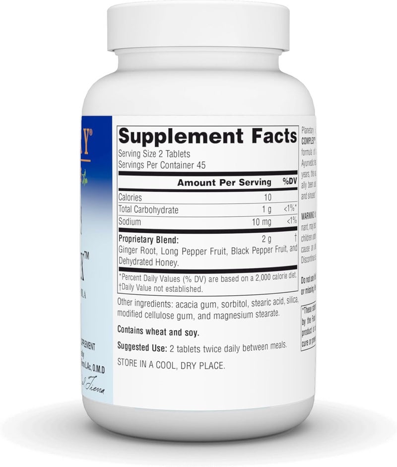 Planetary Herbals Three Spices Sinus Complex™ - 1000 mg, 90 Tablets - Traditional Ayurvedic Formula - Image 3