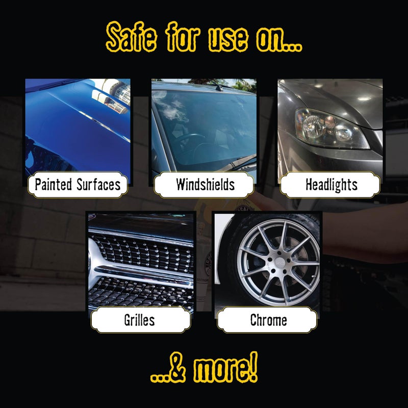 Chemical Guys منظف كيميائي لإزالة الحشرات والقطران - ثقيل الوزن لإزالة الحشرات، القطران، الأوساخ، صمغ الأشجار وبراز الطيور - آمن للدهان، الزجاج، الكروم، البلاستيك وجميع الأسطح الخارجية (16 أونصة) - Image 5