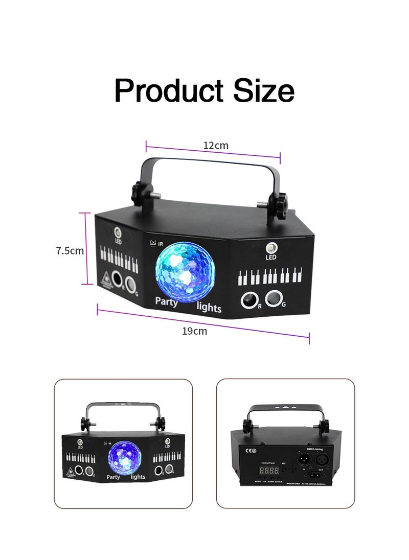 LEOKOR Stage Strobe Lighting Dj Party Disco Ball Light Support DMX512 and Sound Activated, LED Laser Light Flash Projector with Remote Control  - Image 4