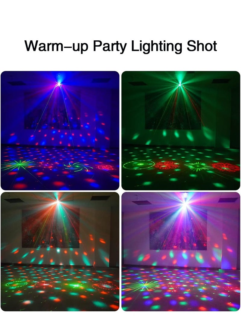 LEOKOR - Stage Strobe Lighting Dj Party Disco Ball Light Support DMX512 and Sound Activated, LED Laser Light Flash Projector with Remote Control - Image 1