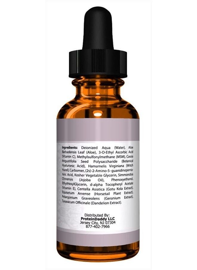Meera's Beauty DOUBLE SIZED (2 oz) PURE VITAMIN C SERUM FOR FACE With Hyaluronic Acid - Anti Wrinkle, Anti Aging, Dark Circles, Age Spots, Vitamin C, Pore Cleanser, Acne Scars, Organic Vegan Ingredients  - Image 3