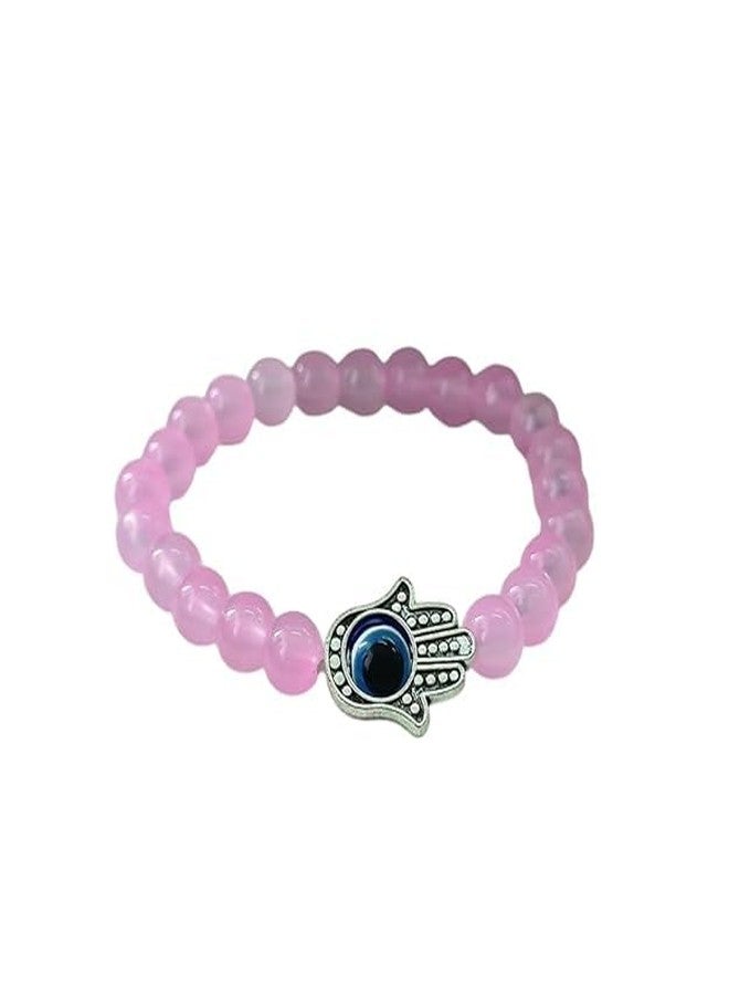 Oblivion Bracelets for Women 1 Pc - Pink Rose Quartz Bracelet, Reiki Healing Crystals for Men & Women, Crystal of Unconditional Love, Handmade Jewelry for Harmony, Love & Emotion (Pack of 1) - Image 4