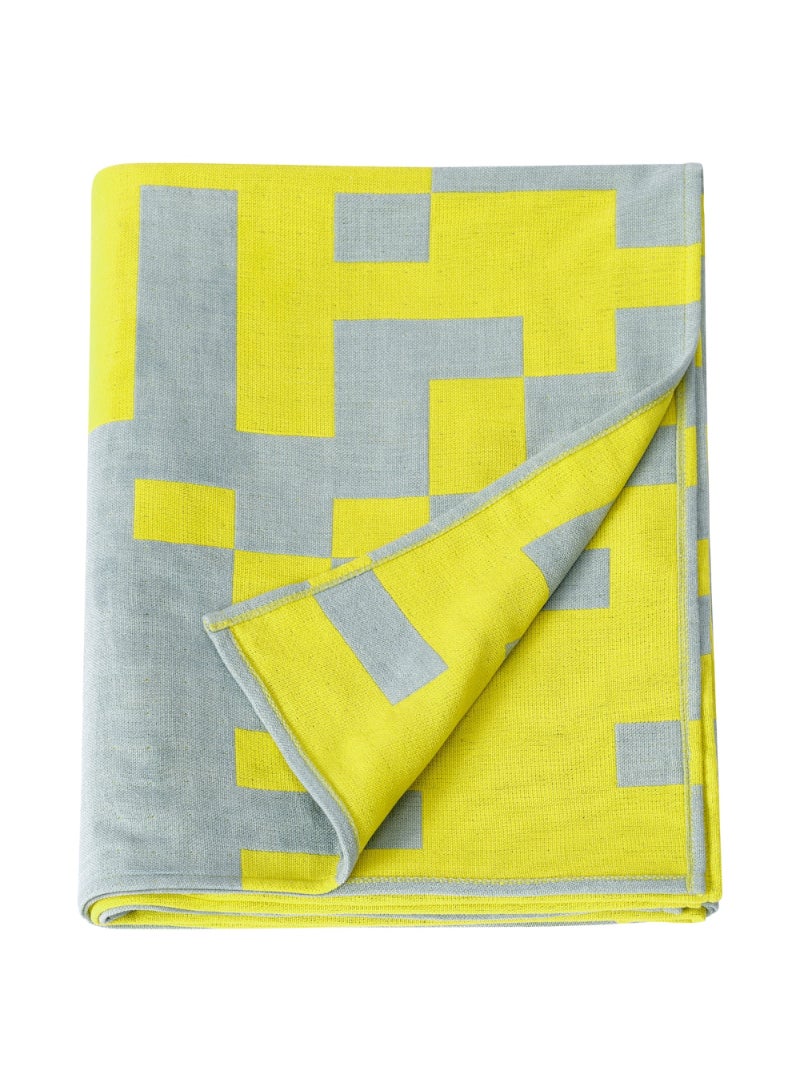 Throw Pale Blue/Bright Yellow 130X170 Cm/20 Pack - Image 1