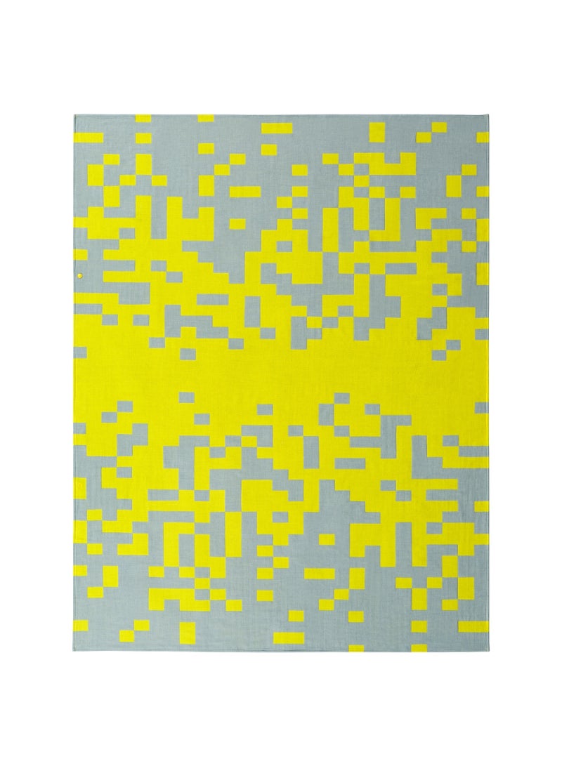 Throw Pale Blue/Bright Yellow 130X170 Cm/20 Pack - Image 2