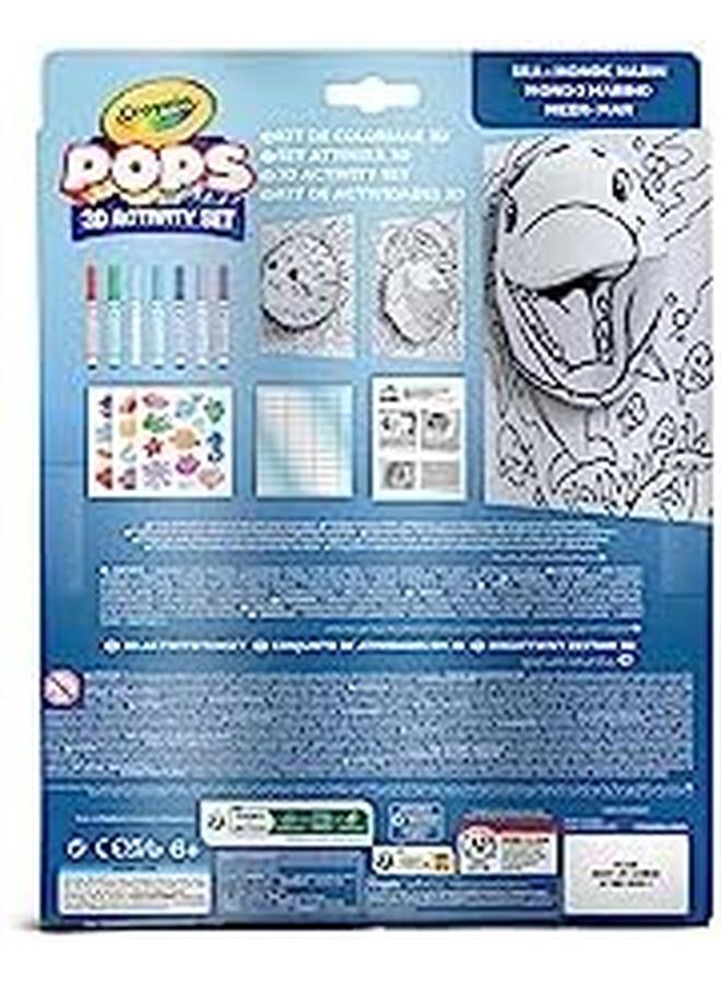 Crayola Pops 3D Coloring Kit Sea - Image 3