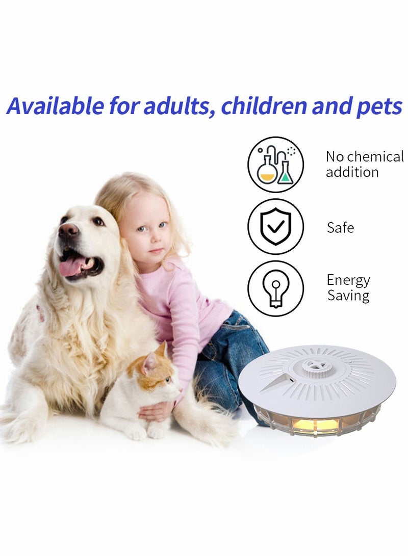 Y&D Mosquito Trap 4 in 1 Electric Pest with 5 Sticky Board Refills USB Night Light Dome Flea Killer Works on Fleas Moths Mosquitoes Safe for Family Indoor Use and Pets - Image 4