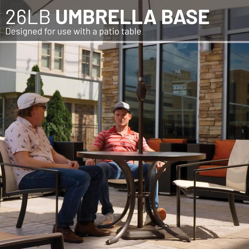 US Weight FUB28BZ Bronze 26 LB. Brown Umbrella Base - Image 5