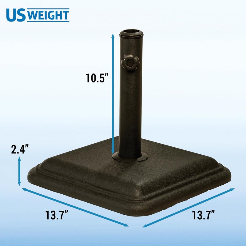 US Weight FUB28BZ Bronze 26 LB. Brown Umbrella Base - Image 2