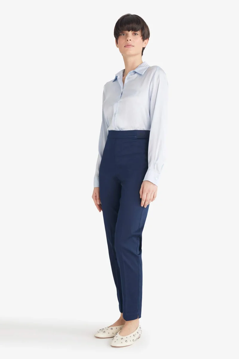 DeFacto Cigarette Normal Waist Satin Trousers