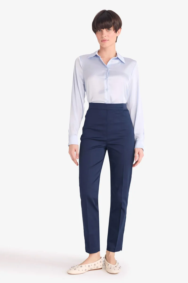 DeFacto Cigarette Normal Waist Satin Trousers