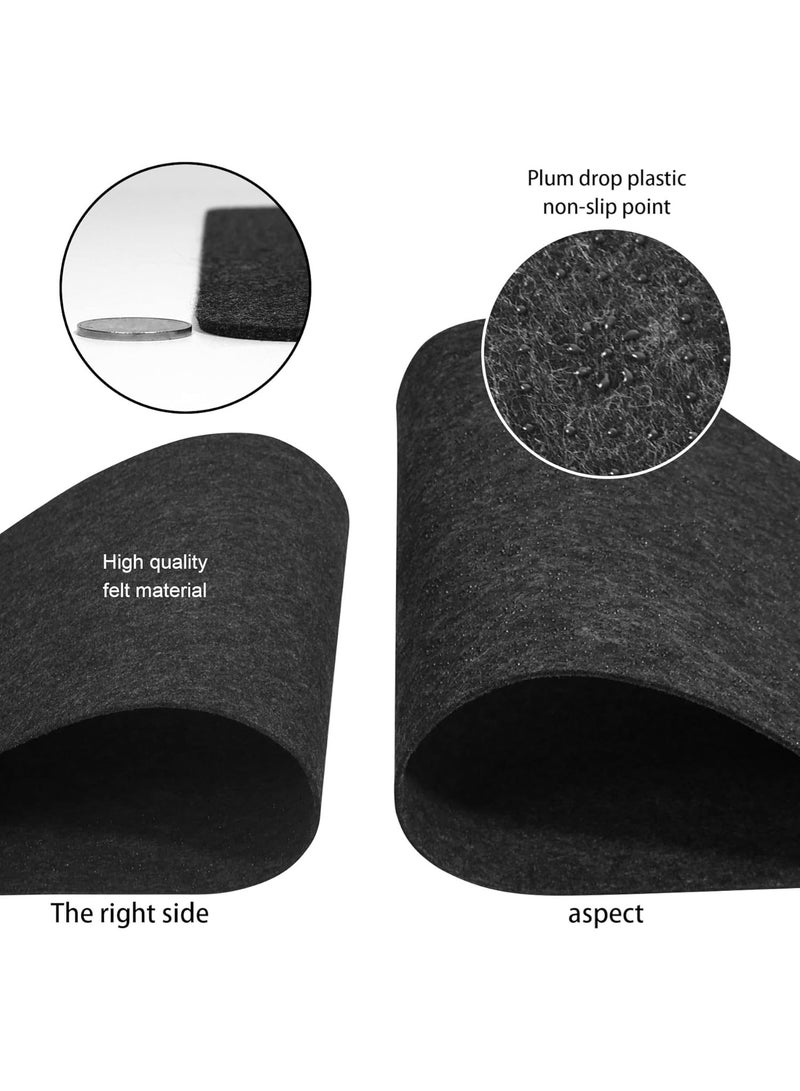 MAOGEDA Multifunctional Felt Desk Mat, Computer Mouse Pad, Office Desk Mat 120cm X 60cm Large Felt Mouse Pad, Extended Gaming Mouse Pad, Computer Desk Mat, Non-slip and Waterproof Office Desk Mat Protector (Black Gray) - Image 4