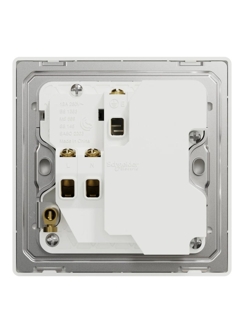 Schneider Electric Switched socket with USB, Unica X, 13A, 250V, 2 pole, type A+C, 21W, antique brass - NUX15DACQUS_AB - Image 2