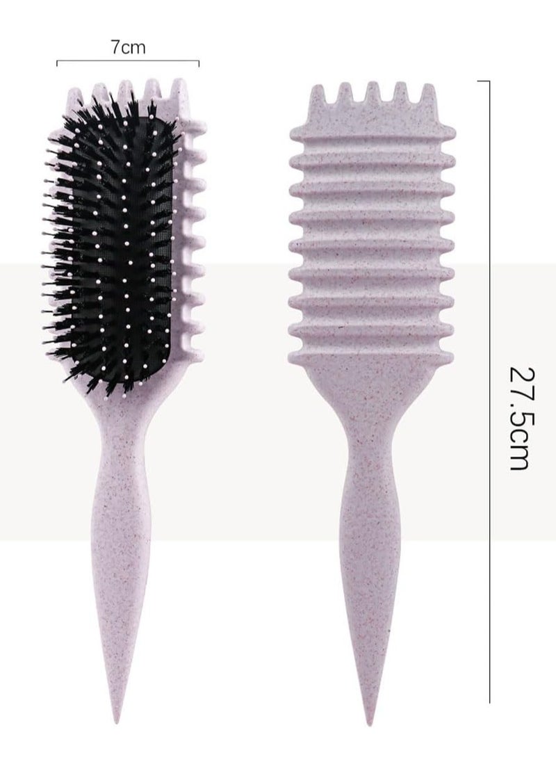 ECVV - Bounce Curl Define Styling Brush -Premium Curly Hair Brush, Wet & Dry Detangler, Essential Tool for Shaping & Perfecting Your Curls(Color: PINK) - Image 1