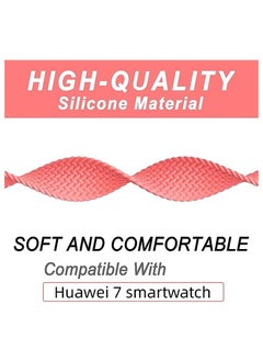 XICEN Adjustable Nylon Bands 18mm, Compatible with Huawei Band 7 Strap, Replacement Wristband Quick Release Watch Bands for Huawei Band 7  - Image 5