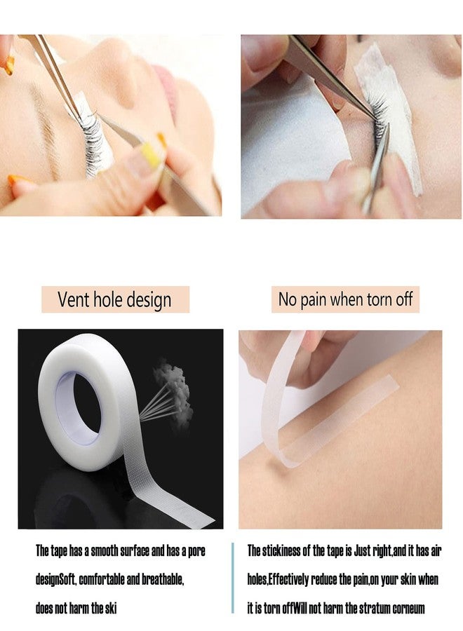 JASSINS 6 Rolls PE Eyelash Tape, Adhesive Fabric Eyelash Tapes, Adhesive Breathable Micropore Fabric Tape for Eyelash Extension Supply,9 m/10 Yard Each Roll (Transparent) - Image 4