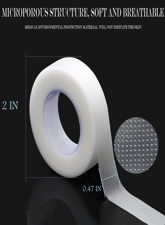 JASSINS 6 Rolls PE Eyelash Tape, Adhesive Fabric Eyelash Tapes, Adhesive Breathable Micropore Fabric Tape for Eyelash Extension Supply,9 m/10 Yard Each Roll (Transparent) - Image 2