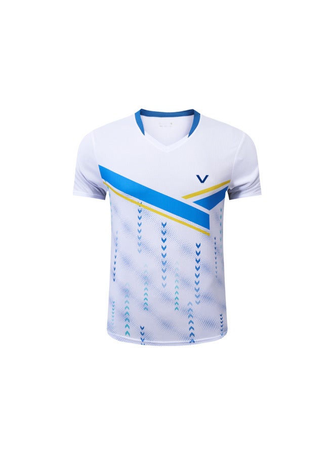 New Badminton Clothing Men's And Women's Quick-drying Short-sleeved Children's Boys And Girls Tennis Soldier Jersey Compeion Clothing Breathable 6302