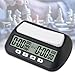 MOSTRUST Digital Chess Timer Professional for Board Games With Alarm 3in1 Multifunction Portable Clock 2 AA Battery Included Black - Image 4