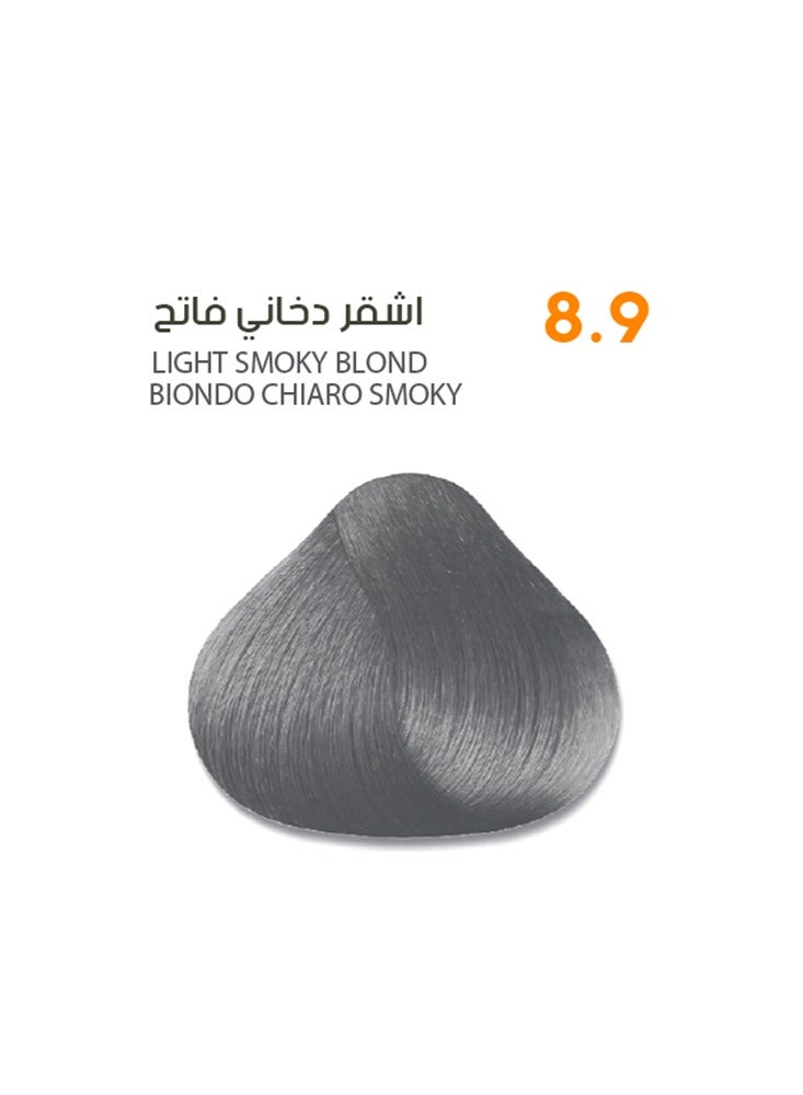 SAVOO Hair Color Cream 8.9 Light Smoky Blond - Herbal Extract & Oil Plex 100ml - Image 1