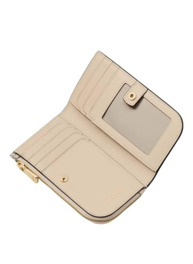 كيت سبيد Devin Spade Flower Coated Canvas Small Slim Bifold Wallet