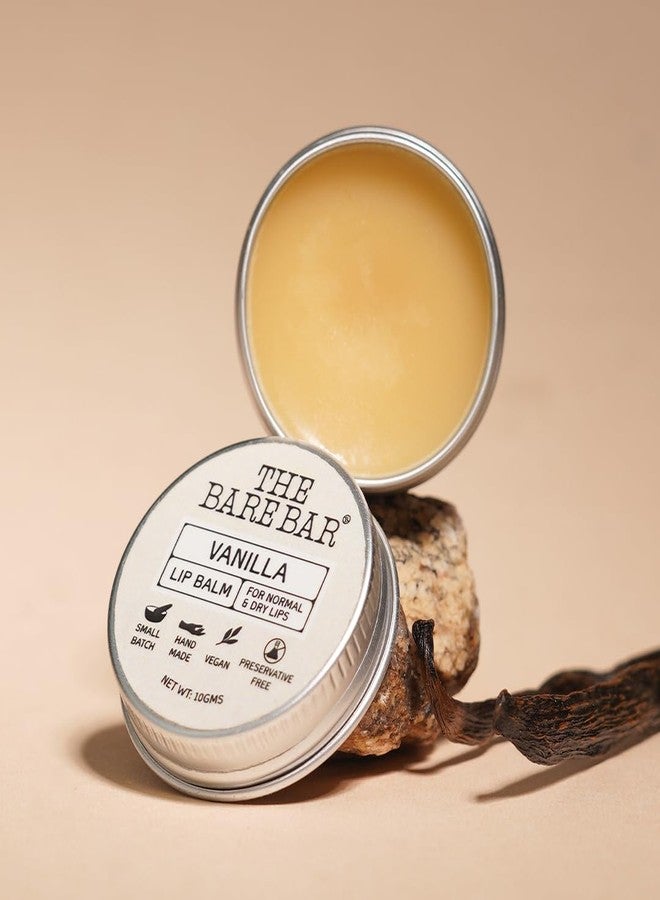 The Bare Bar Vanilla Lip Balm - 10 gm |With Natural Butters & Oils | For Pigmented, Dry, Damaged And Chapped Lips | Soft & Smooth Lips - Image 2