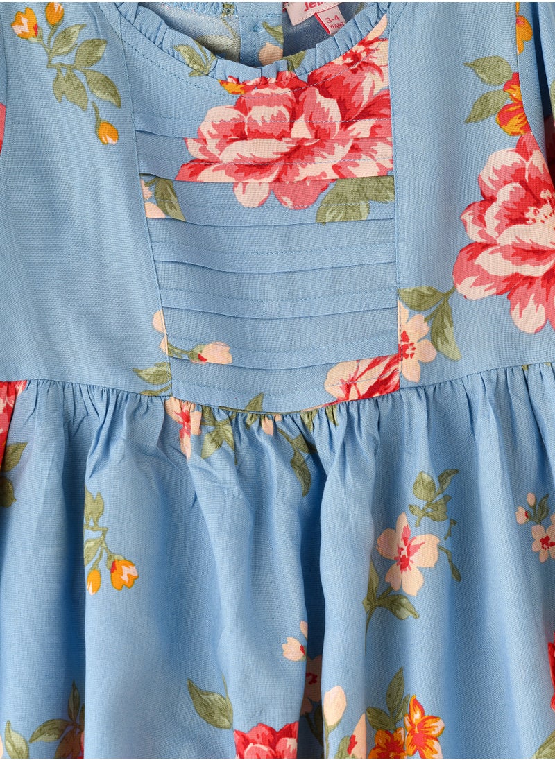 Jelliene Girls' Floral Print Dress  - Image 3