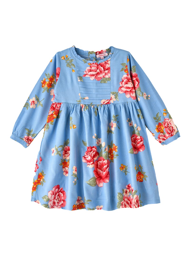 Jelliene Girls' Floral Print Dress  - Image 1