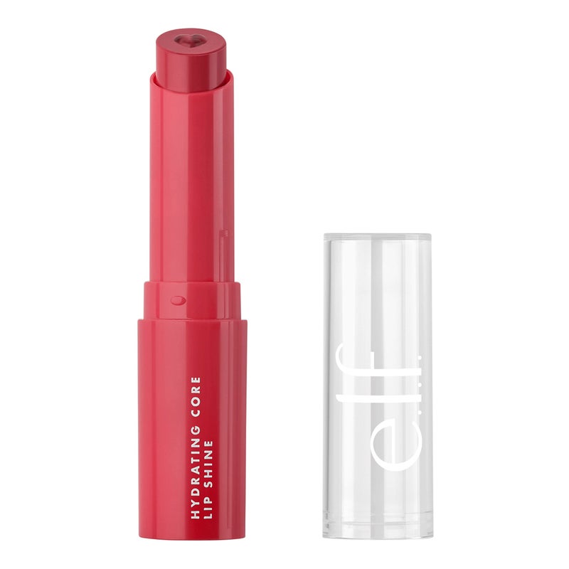 elf e.l.f. Hydrating Core Lip Shine, Lip Balm For A Sheer Tint Of Color & Soft Shine, Infused With Moisturizing Vitamin E, Vegan & Cruelty-Free, Lovely - Image 1