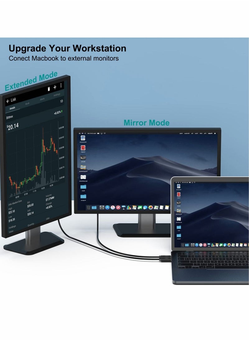 Excefore USB C to DP Cable, 4K@60Hz Type C to DP Cord 6ft  - Image 5