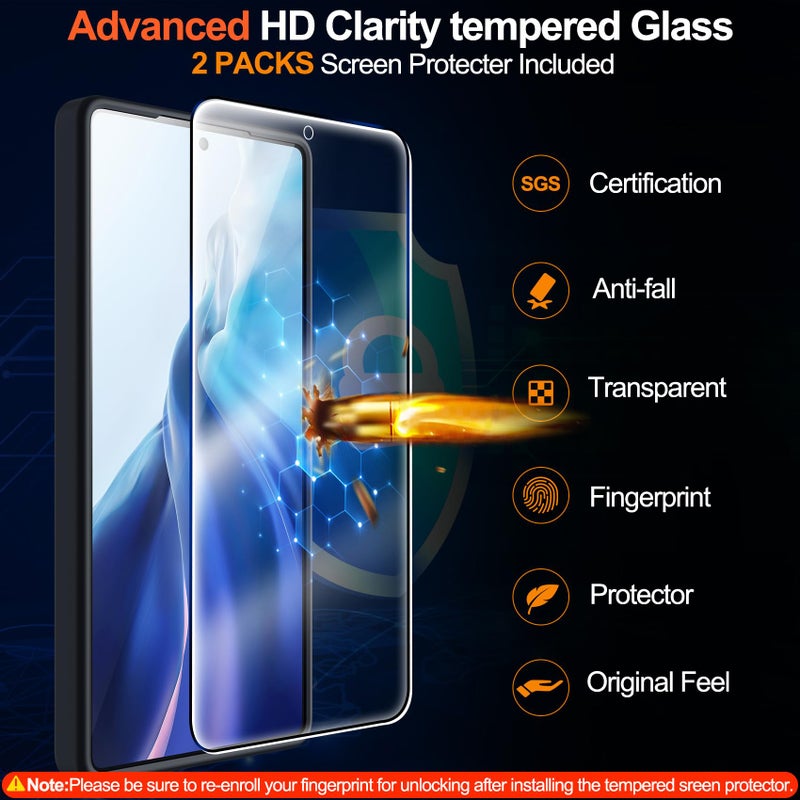 MOZOTER for Samsung Galaxy S25 Ultra Case with Magnetic,[Compatible with MagSafe][12Ft Military Dropproof][2*Screen Protector] Translucent Anti-Slip Back Slim Shockproof Case for S25 Ultra-Black - Image 3