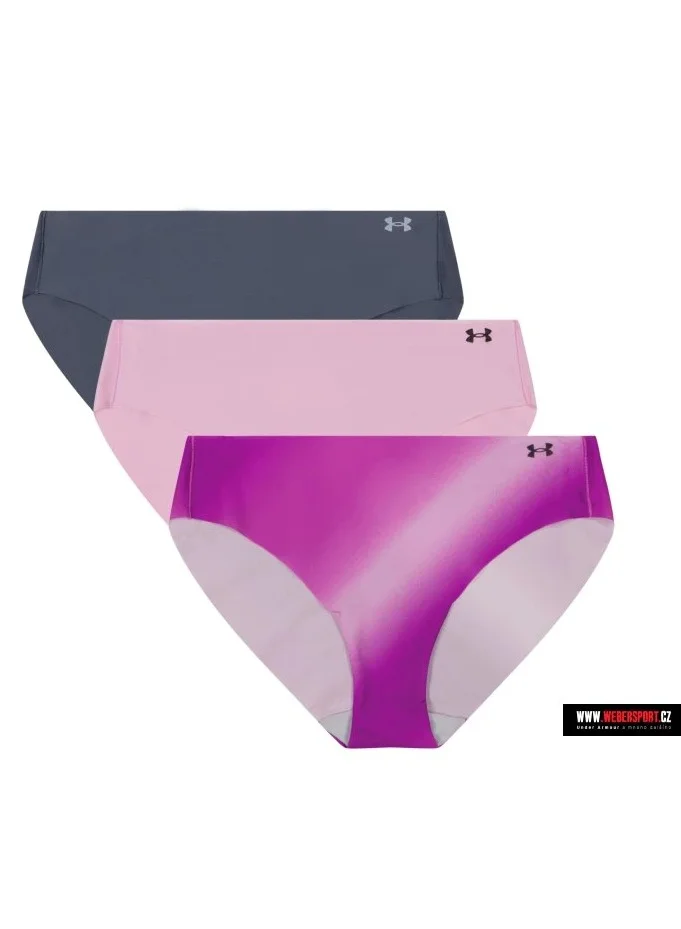 اندر ارمور Pure Stretch 3-Pack Printed No Show Bikini