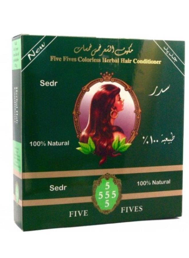 خمس خمسات سدر شعر عشبي طبيعي عديم اللون 100 جرام - Image 1