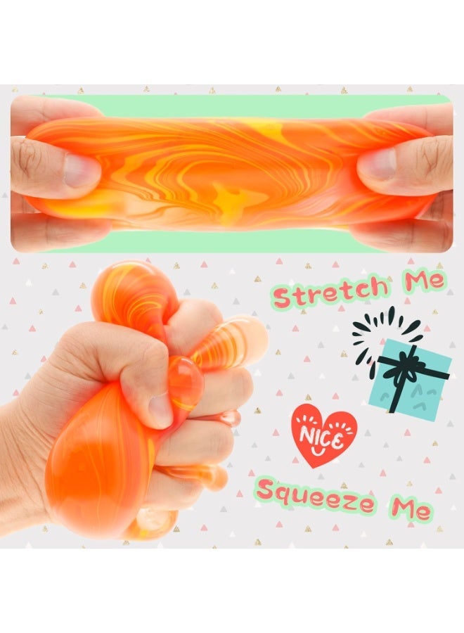 GIOIO Slow Rising Stress Cube , Dough Stress Balls Soft Fidget Squishy Toys for Anxiety Relief, Pull Stretch Classroom Prize Party Favors Toys for Kids - Image 3
