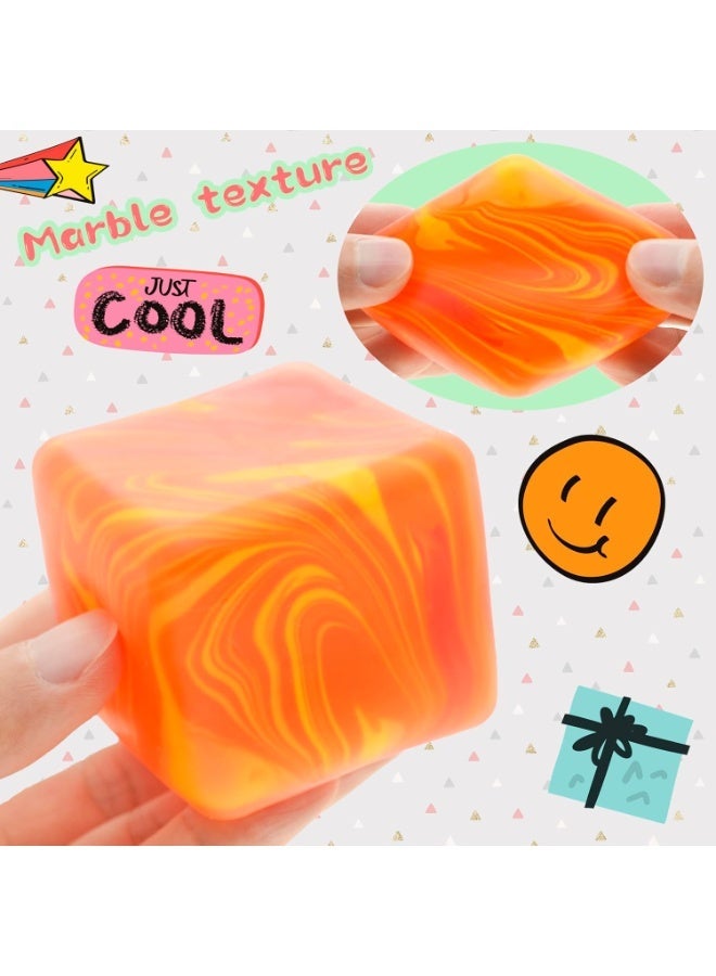 GIOIO Slow Rising Stress Cube , Dough Stress Balls Soft Fidget Squishy Toys for Anxiety Relief, Pull Stretch Classroom Prize Party Favors Toys for Kids - Image 2