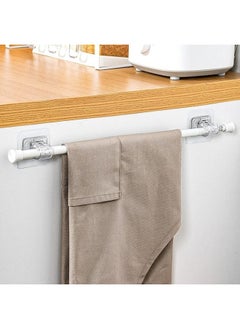 Happy Home Set of 8 No-Drill Self-Adhesive Curtain Holder, Curtain Hook Holder, Towel Hanger for Home, Bathroom, Hotel  - Image 3