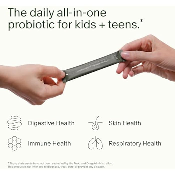 Seed PDS-08 Pediatric Daily Synbiotic - Fiber-Based Prebiotic & Probiotic for Kids - Digestive Health, Regularity, Constipation Relief - Ages 3-17 - Vegan and Shelf-Stable - 30 Sachets (30-Day Supply) - Image 2