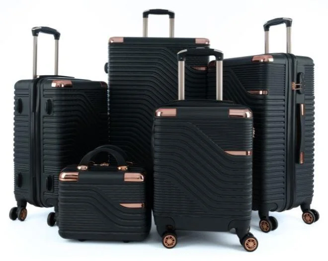 LIMRA Luggage set 5 pieces travel Bags with a distinctive design from limra black