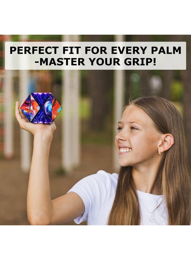 SHASHIBO Holographic Shape Shifting Box - STEM Magnetic Fidget Cube That Transforms Into Over 70 Shapes, Download Fun in Motion Toys Mobile App (Cosmos) - Image 5