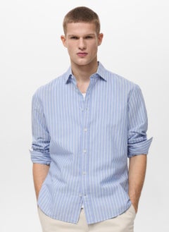 Mango Man Casual Striped Regualr Fit Shirt  - Image 1