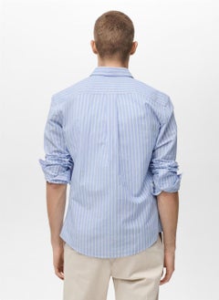 Mango Man Casual Striped Regualr Fit Shirt  - Image 2