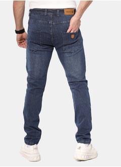 WHITE RABBIT Slim Fit Heather Dark Blue Jeans  - Image 4