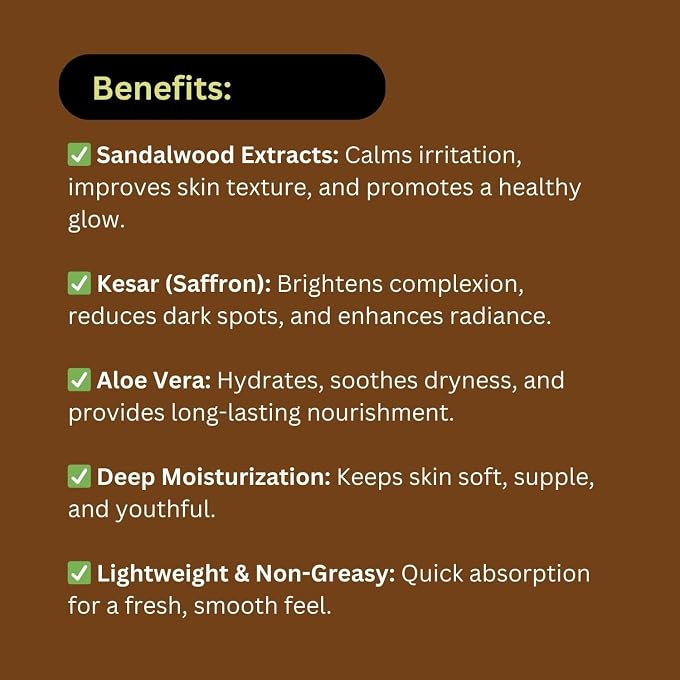 Khadi Pure Herbal Sandalwood, Kesar & Aloevera Moisturising Lotion - Spf 10 Pa+, 210 ml - Image 3