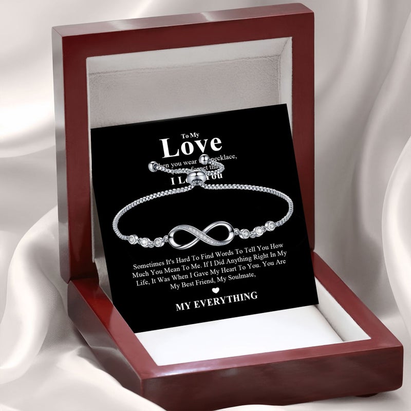 Adjustable Infinity Love Bracelet for Women - Versatile &  Elegant